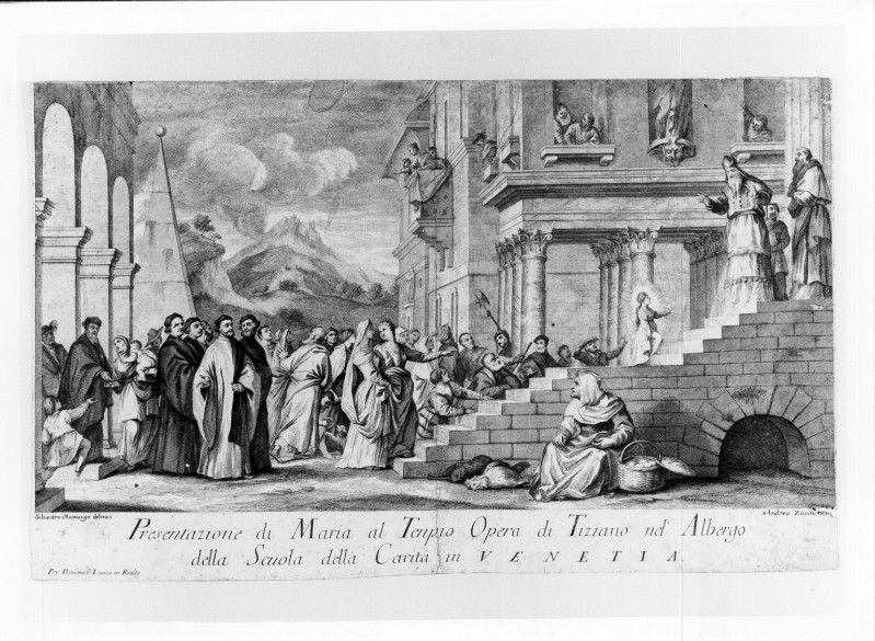 Zucchi A. (1720 circa), Presentazione di Maria fanciulla al tempio