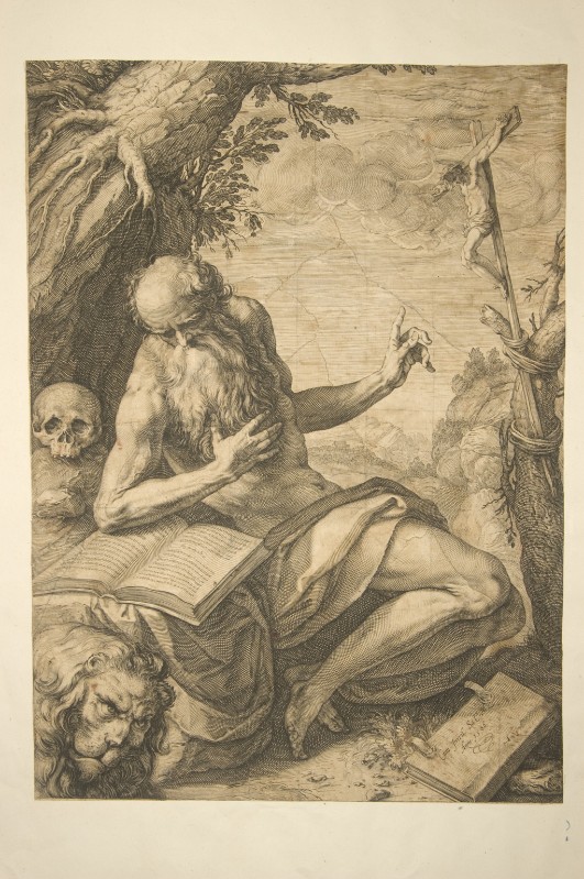 Goltzius H. (1596), S. Girolamo penitente nel deserto