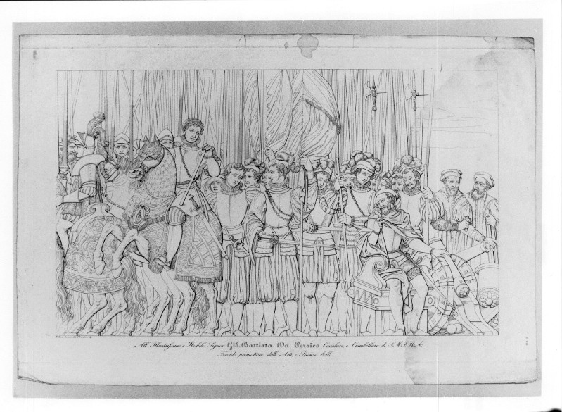 Comerio A. (1842 circa), Gran cavalcata di Papa Clemente VII e Carlo V 8/8
