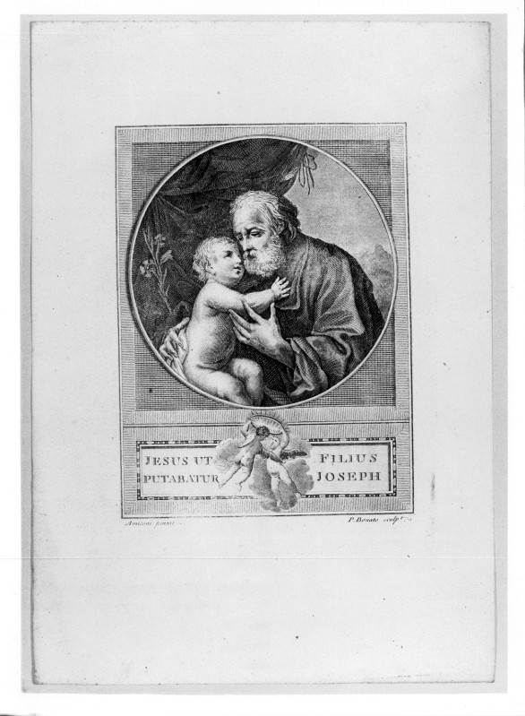 Bonato P. sec. XIX, S. Giuseppe con Gesù Bambino
