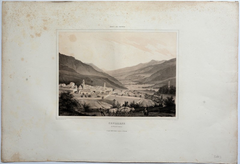 Armani B. (1844-1845 circa), Veduta di Cavalese 3/4