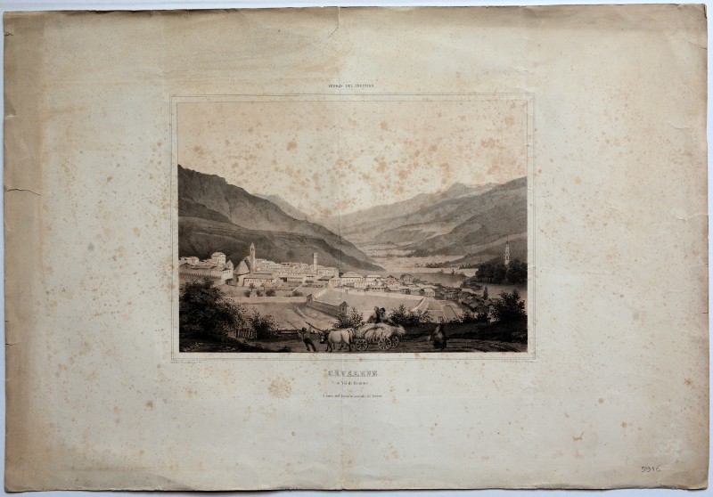 Armani B. (1844-1845 circa), Veduta di Cavalese 4/4