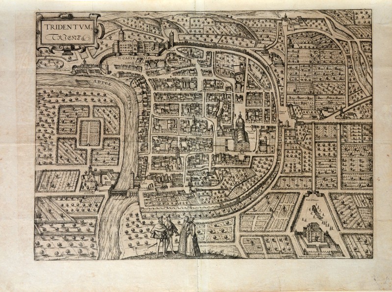 Hogenbergh F. (1588), Pianta della città di Trento 3/3