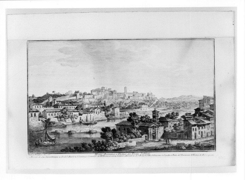 Vasi G. (1750-1754), Veduta del colle Aventino a Roma