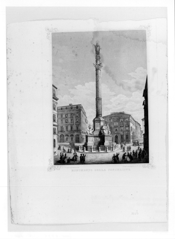Della Longa G. (1857 circa), La colonna dell'Immacolata Concezione a Roma