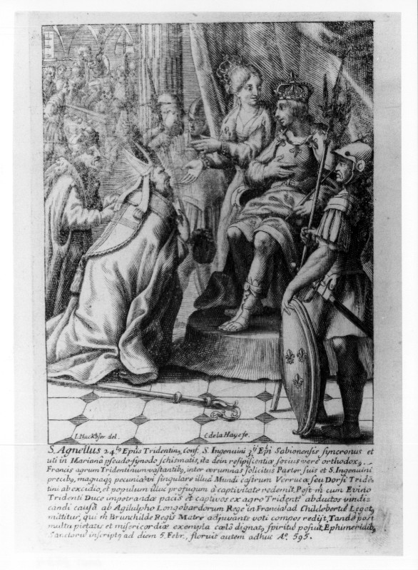 De la Haye C. (1725-1740), S. Agnello davanti ad Agilulfo re dei Longobardi
