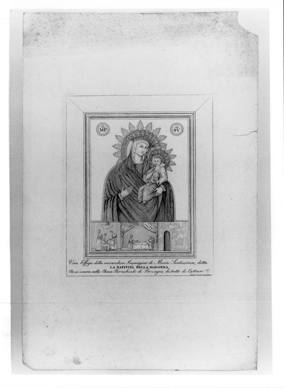 Cossich N. sec. XIX, Madonna di Perzago