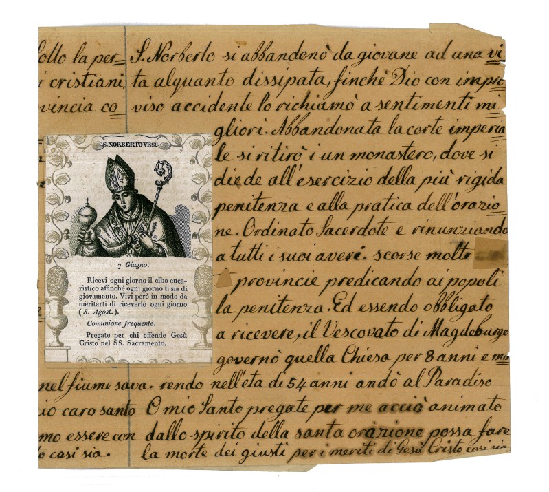 Stamperia Carrara M. (1840 circa), S. Norberto