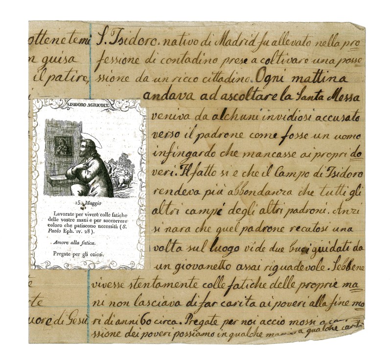 Stamperia Carrara M. (1840 circa), S. Isidoro agricoltore