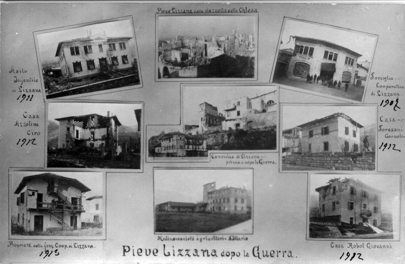 Ambito trentino (1919-1920), Immagini di Lizzana dopo la Grande Guerra