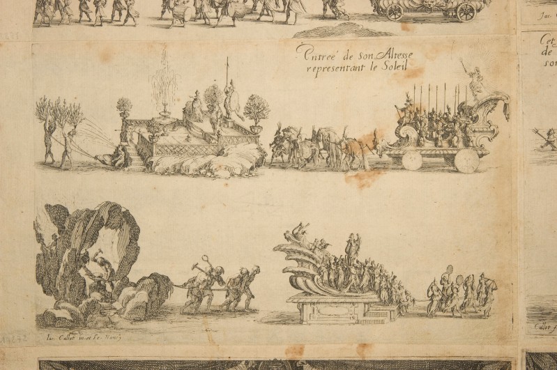 Callot J. (1627), Ingresso trionfale del duca Carlo IV come Sole o Apollo