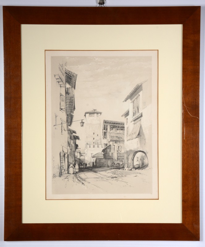 Harding D. J. (1834), Veduta di Torre Vanga a Trento 2/2