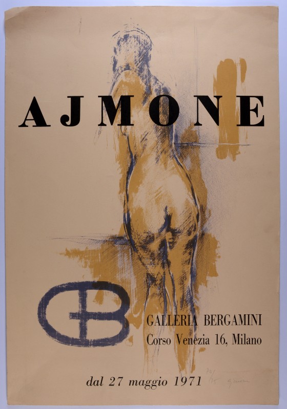 Ajmone G. (1971), Manifesto con nudo femminile
