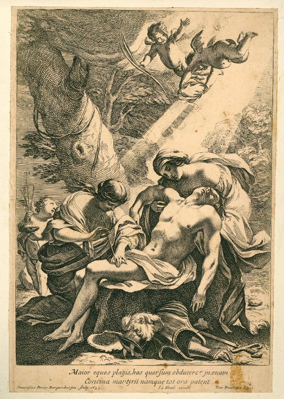 Perrier F. (1633), S. Sebastiano curato da S. Irene