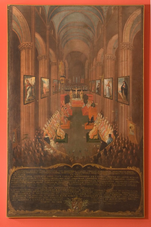 Attribuito a Dorigati N. (1711), Sessione inaugurale del Concilio di Trento