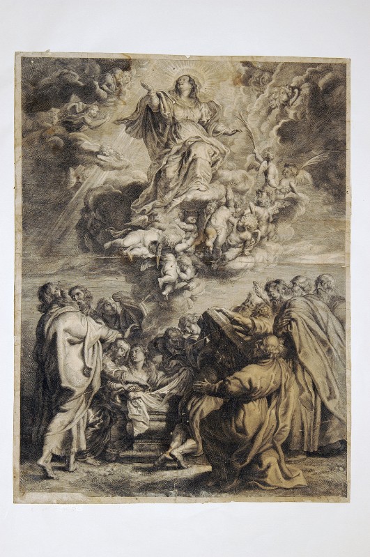 Ambito fiammingo (?) sec. XVII, Assunzione della Madonna