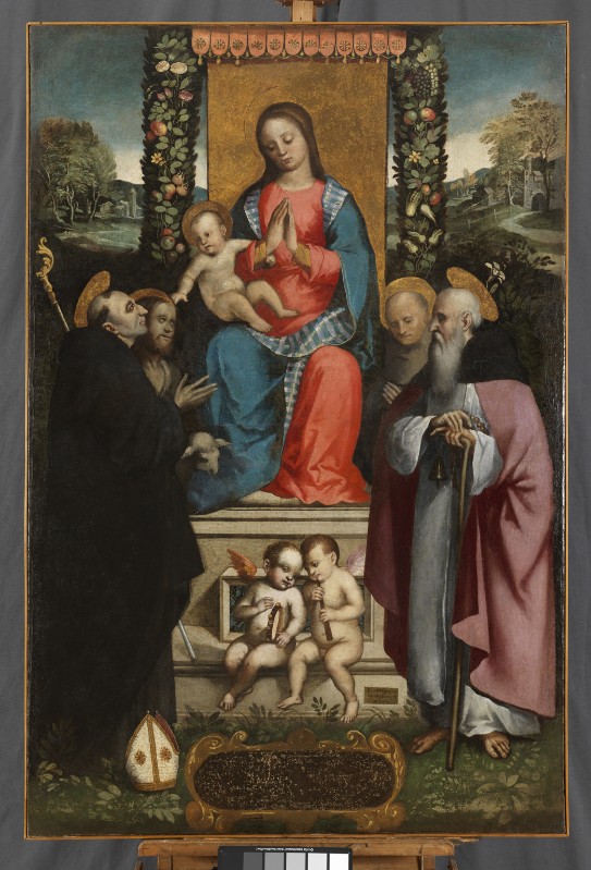 Verla F. (1515), Madonna con Gesù Bambino e santi