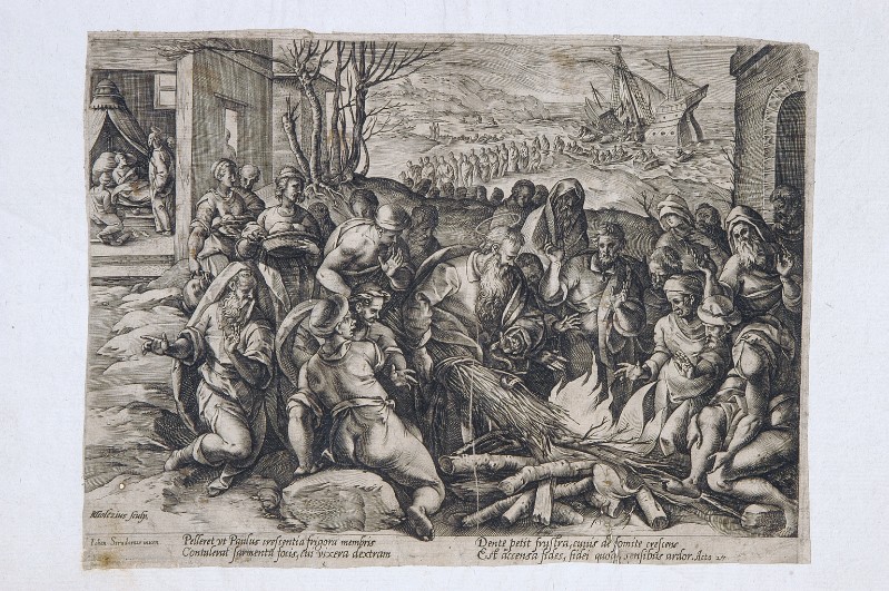 Goltzius H. (1582), S. Paolo morso da una vipera