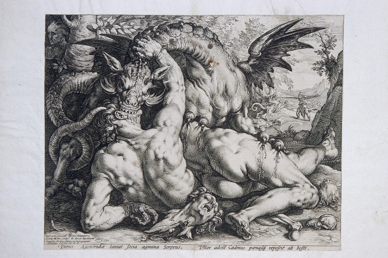 Goltzius H. (1588), Dagone divora i compagni di Cadmo