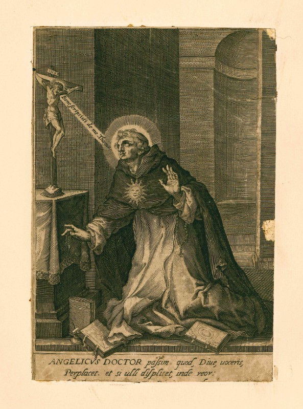 Ambito fiammingo (?) seconda metà sec. XVII, S. Tommaso d'Aquino