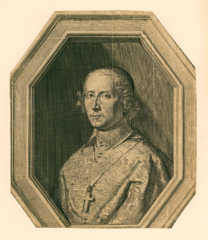 Ambito francese (?) sec. XVII, Ritratto di vescovo