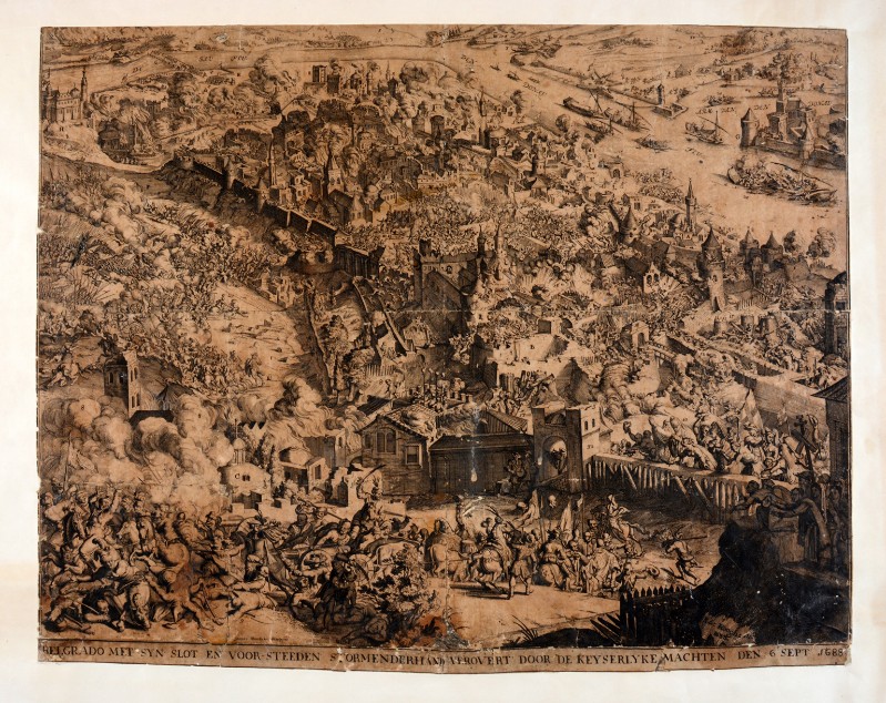 Bouttas G. il Vecchio (1688 circa), Belgrado assediata dai turchi nel 1688