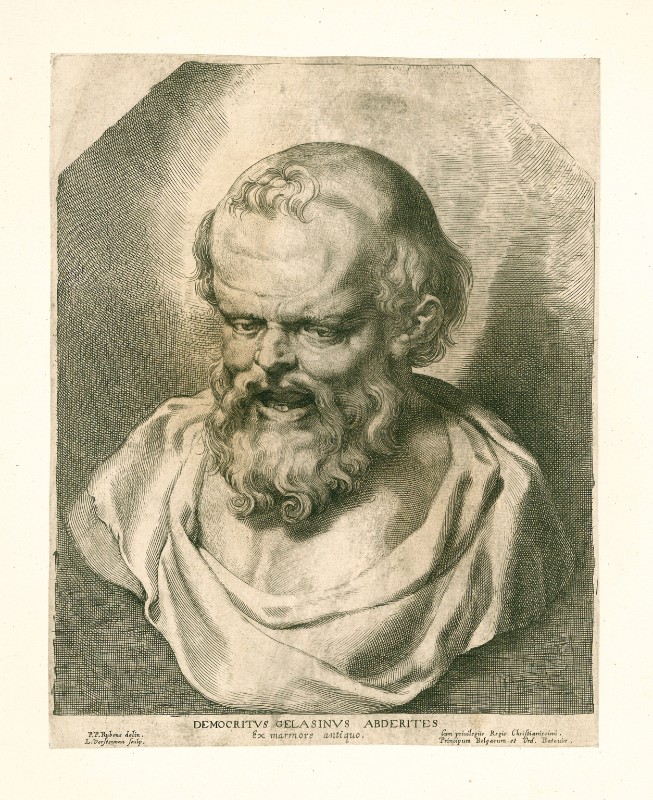 Vorsterman L. (1638), Busto di Democrito