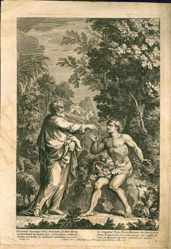 Cotelle J. fine sec. XVII, Creazione di Adamo