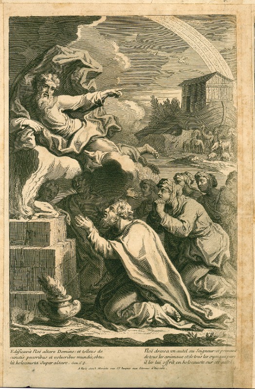 Cotelle J. fine sec. XVII, Sacrificio di Noè