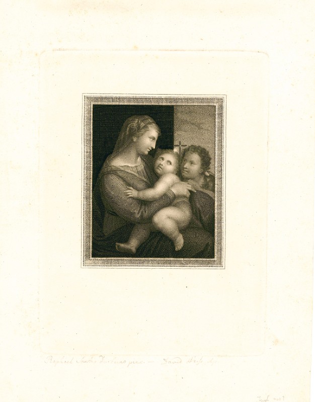 Weiss D. sec. XIX, Madonna con Gesù Bambino e S. Giovannino