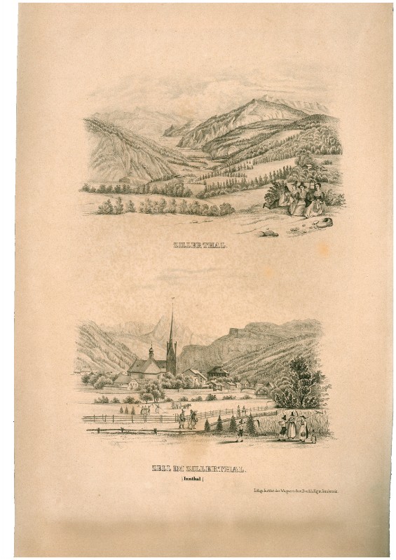 Tipografia Wagner (1835), Vedute dello Zillertal