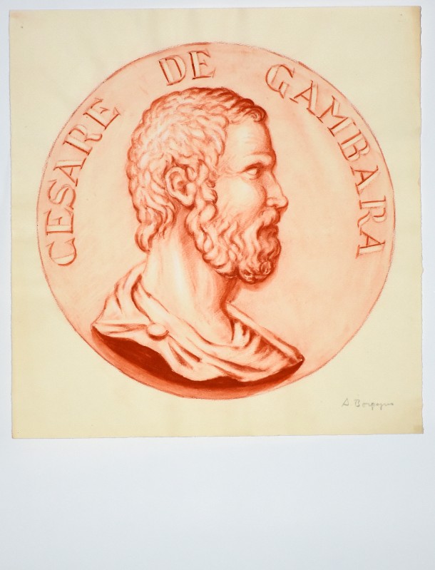 Borgogno A. (1950 circa), Medaglia con ritratto di Cesare Gambara