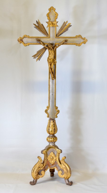 Bottega veneta (?) seconda metà sec. XVIII, Croce da altare