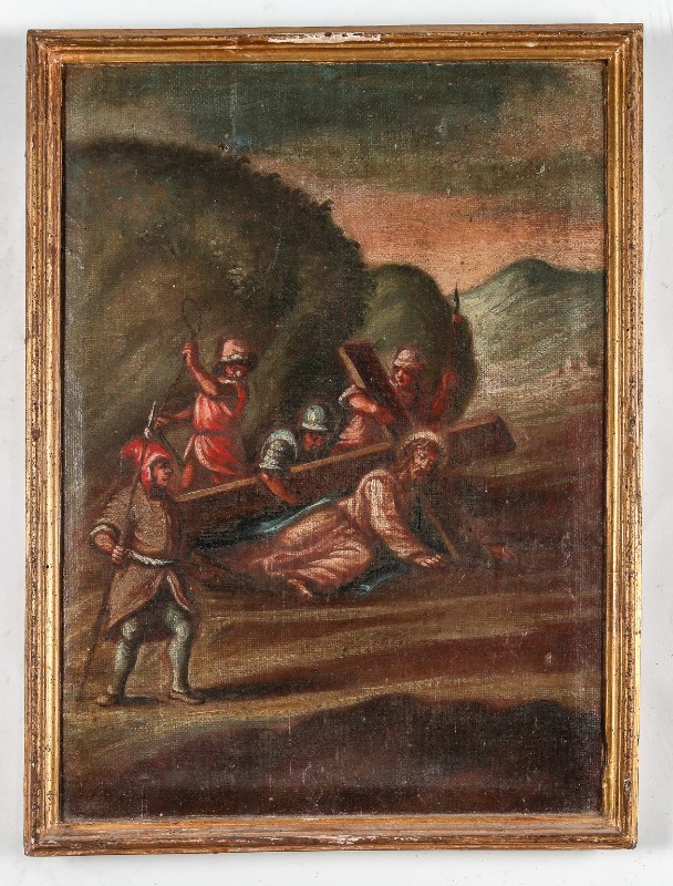 Ermini Liborio (1745), Gesù cade la prima volta