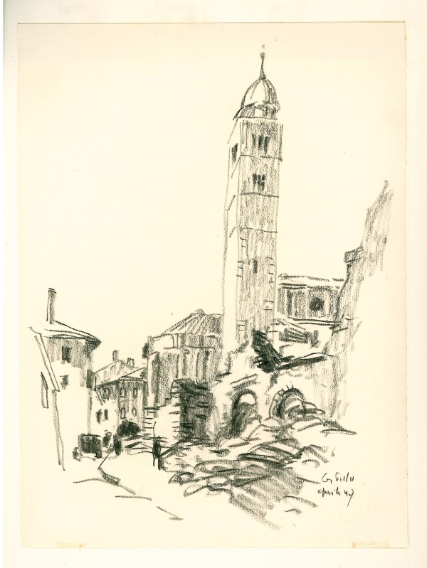 Polo G. (1947), Un aspetto delle rovine in via Orfane