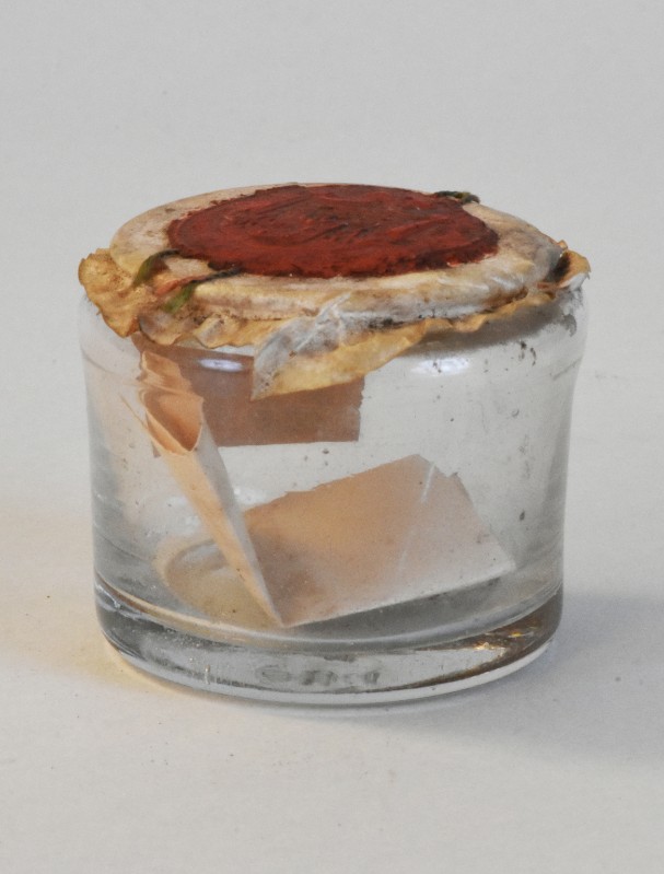 Bottega trentina (1838), Reliquiario a bicchiere con sigillo di G. N. Tschiderer