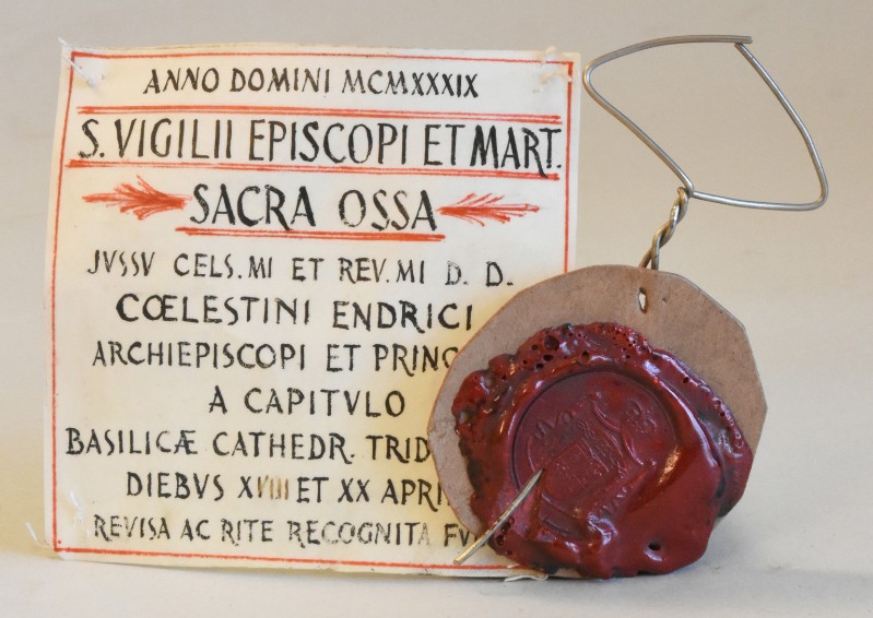 Bottega trentina (1939), Impronta di sigillo di Celestino Endrici