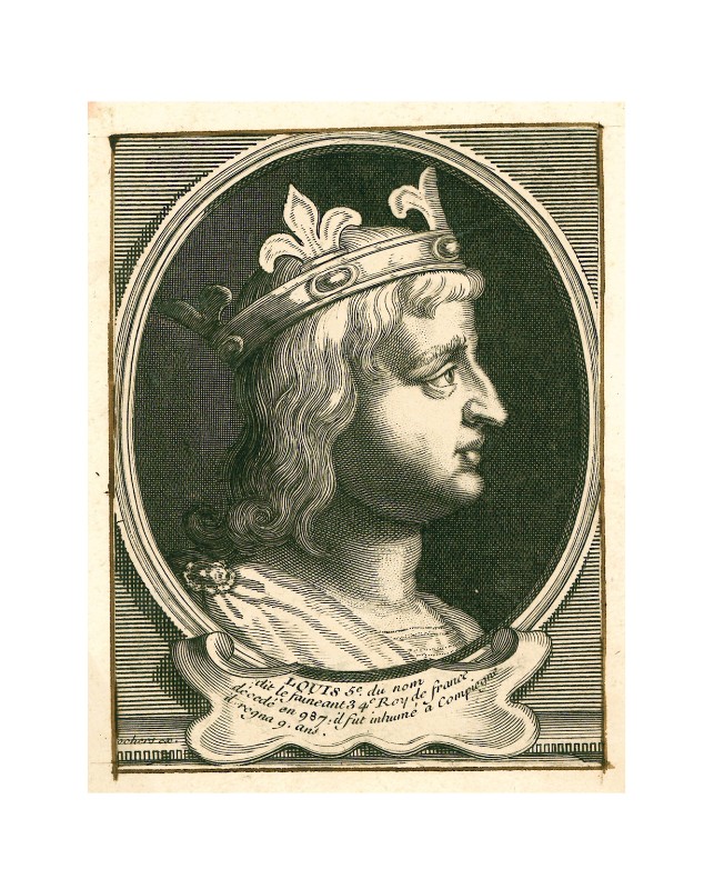 Calcografia Desrochers prima metà sec. XVIII, Ritratto di Luigi V di Francia