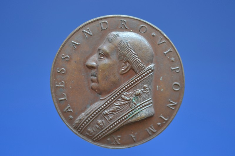 Paladino G. sec. XVII, Medaglia di Alessandro VI