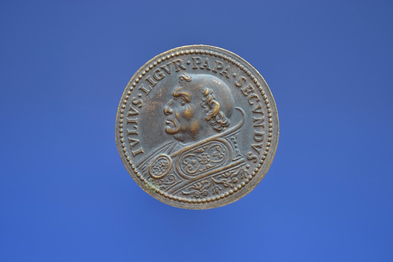 Bottega romana sec. XIX, Medaglia di Giulio II