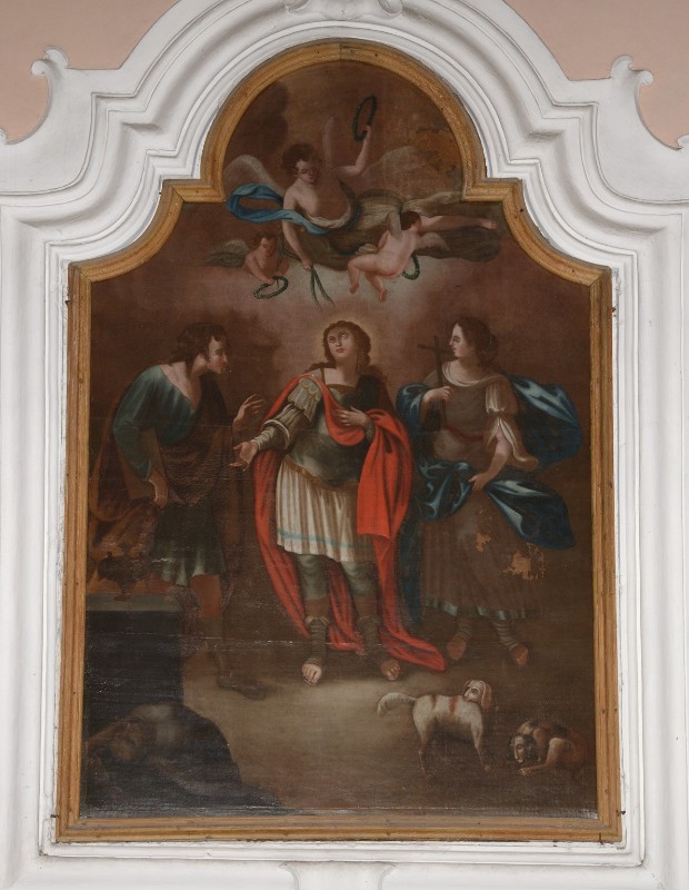 Ambito pugliese sec. XVIII, Dipinto di S. Vito con S. Modesto e S. Crescenza