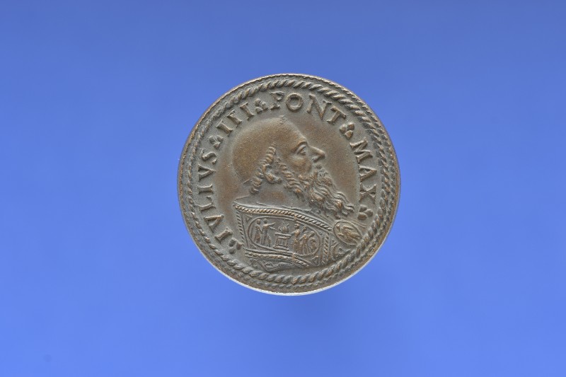 Bottega romana sec. XIX, Medaglia di Giulio III commemorativa del giubileo