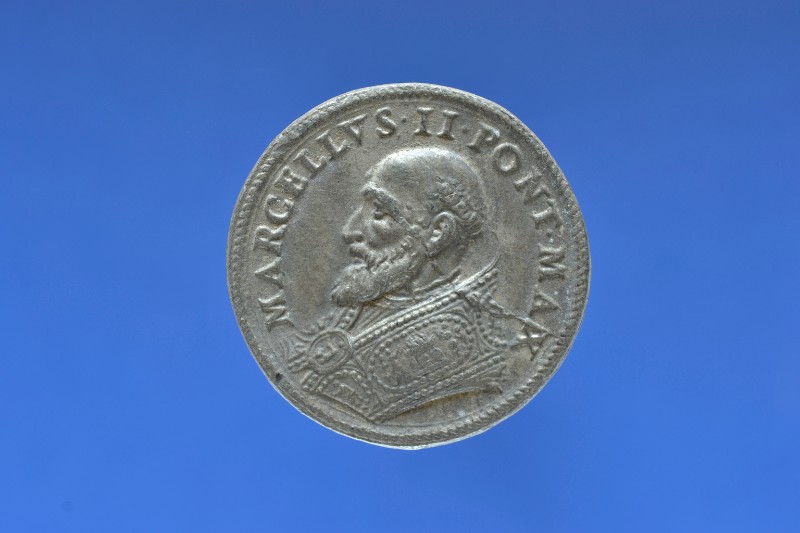 Bott. romana secc. XVIII-XIX, Medaglia di Marcello II con allegoria della Gioia