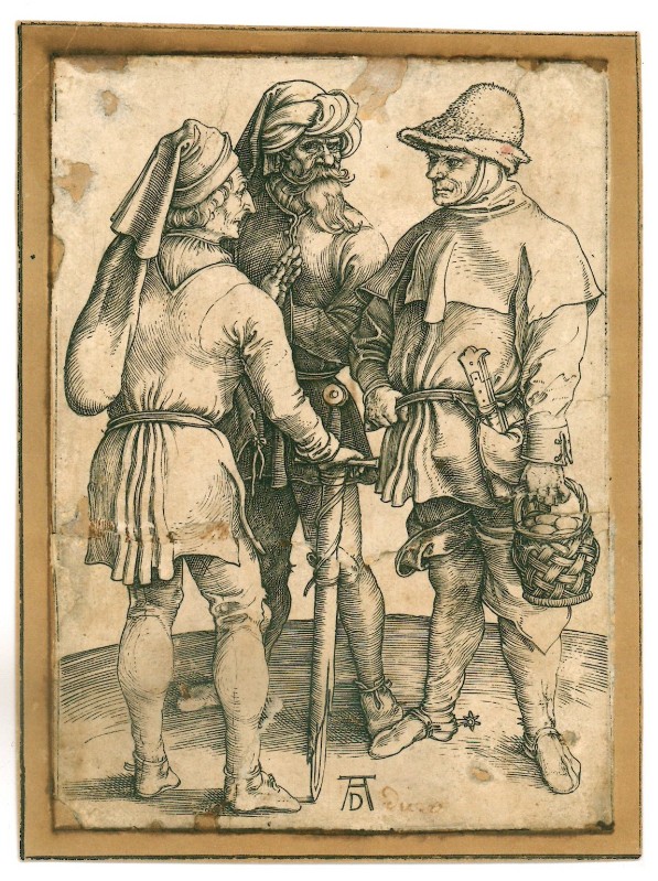 Dürer A. (1497 circa), Tre contadini