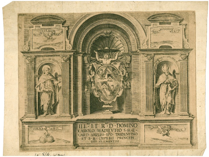 Thomassin P. primo quarto sec. XVII, Dedica a Carlo Gaudenzio Madruzzo