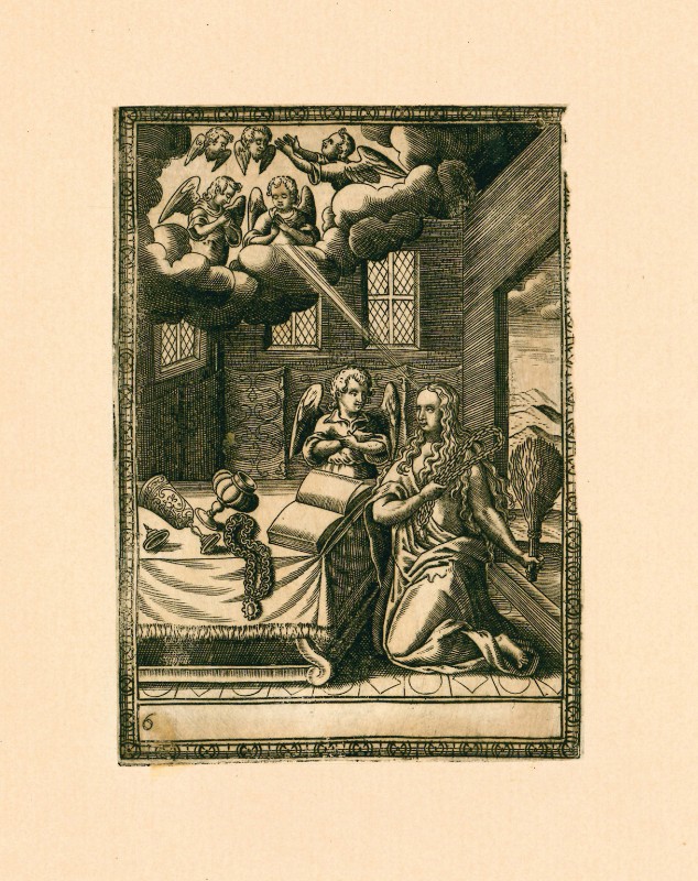 Ambito francese seconda metà sec. XVI, Conversione di S. Maria Maddalena