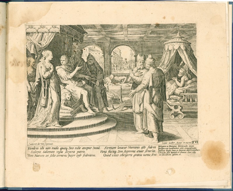 Sadeler A.-Sadeler J. (1585-1592), David proclama Salomone re 1/2
