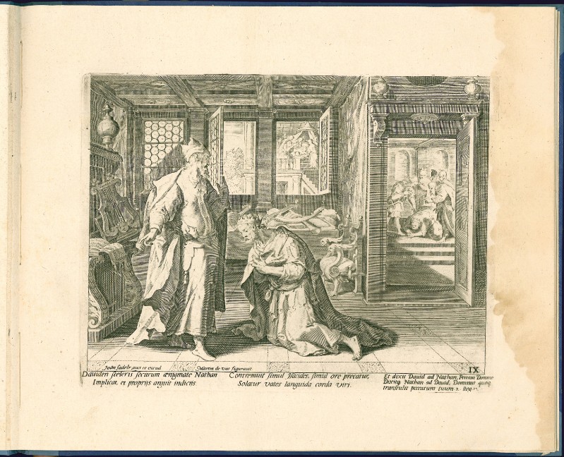 Sadeler A.-Sadeler J. (1585-1592), Pentimento di David