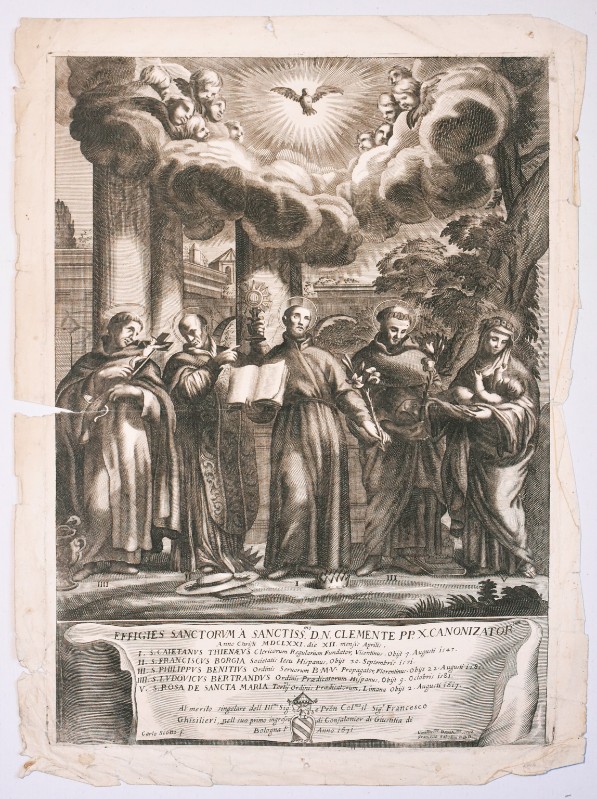 Scotto C. (post 1671), Santi canonizzati da Clemente X