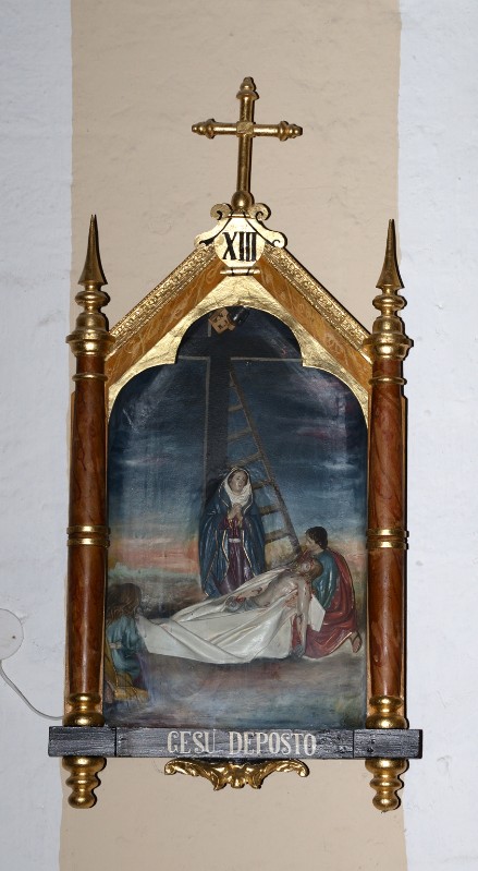 Caretta R. sec. XX, Scultura di Gesù deposto dalla croce